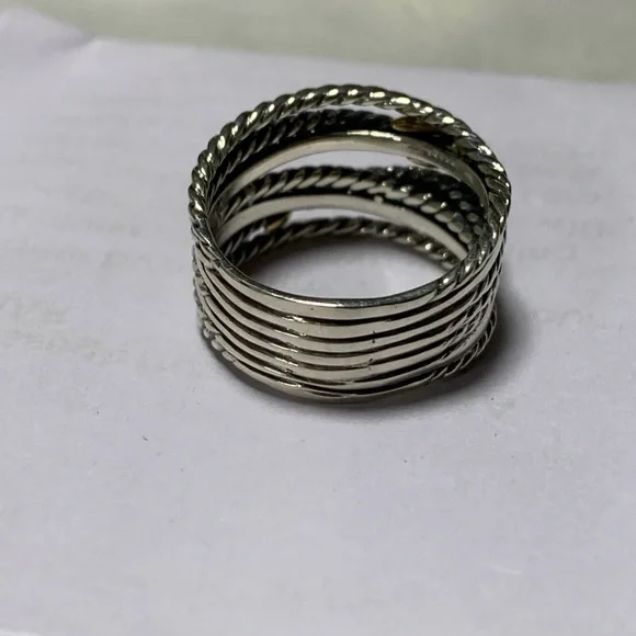 david yurman crossove two tone size 8.5 - Picture 3 of 4